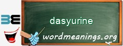 WordMeaning blackboard for dasyurine